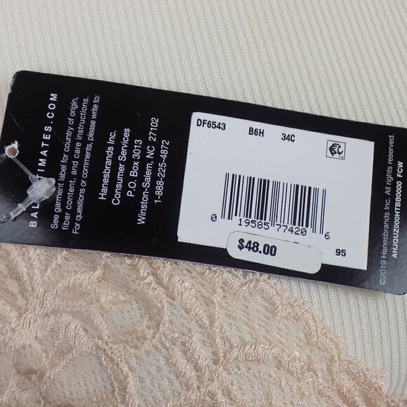 Bali Lift Lace Underwire Bra Size 34 C Nude - Picture 5 of 6